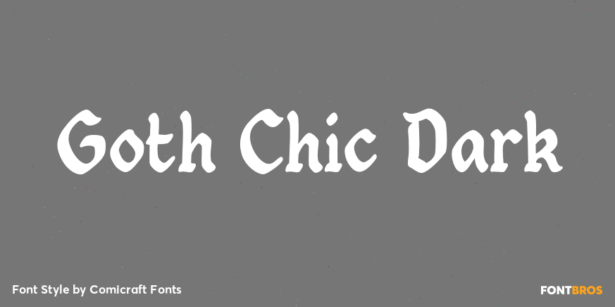 Goth Chic Dark Poster