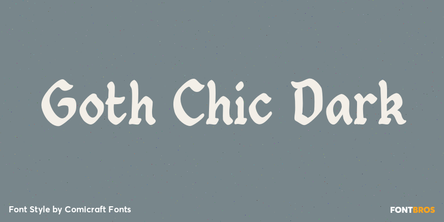 Goth Chic Dark Poster