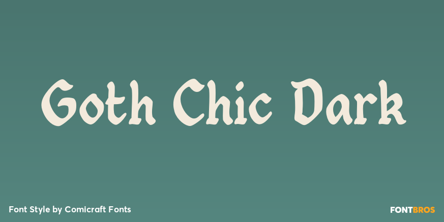 Goth Chic Dark Poster