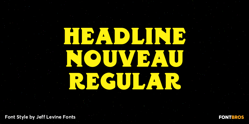 Headline Nouveau Regular Poster