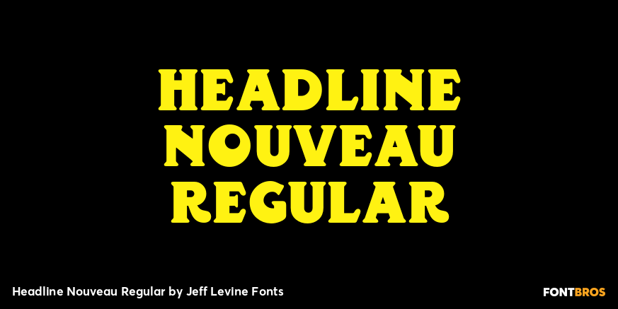 Headline Nouveau Regular Poster