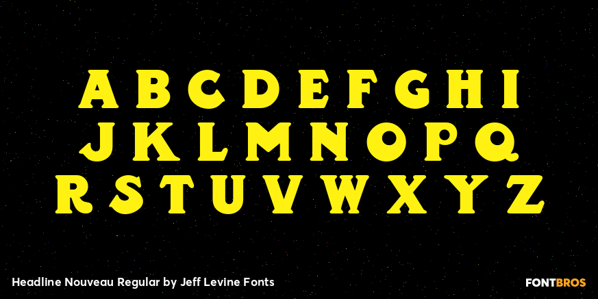 Headline Nouveau Regular Font Poster #2