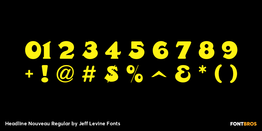 Headline Nouveau Regular Font Poster #4