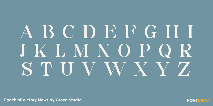 Epoch of Victory News Font Poster #2