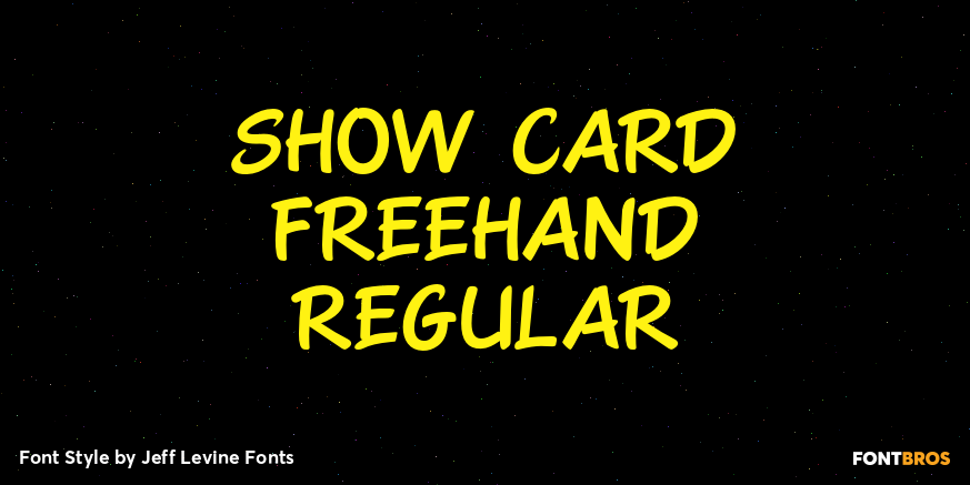 Show Card Freehand Regular Poster