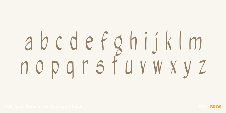 Hellshock Regular Font Poster #3