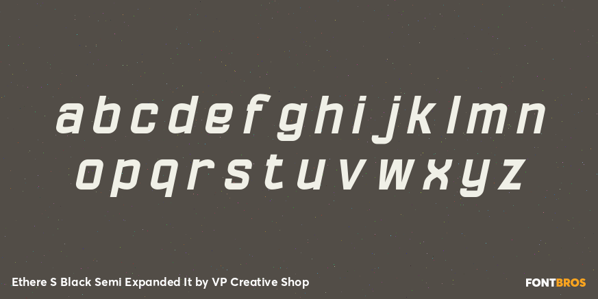 Ethere S Black Semi Expanded It Font Poster #3
