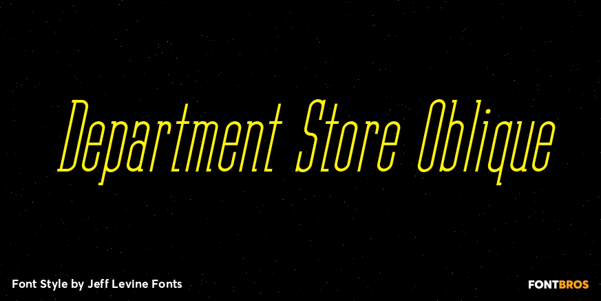 Department Store Oblique Poster