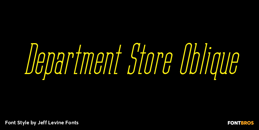 Department Store Oblique Poster