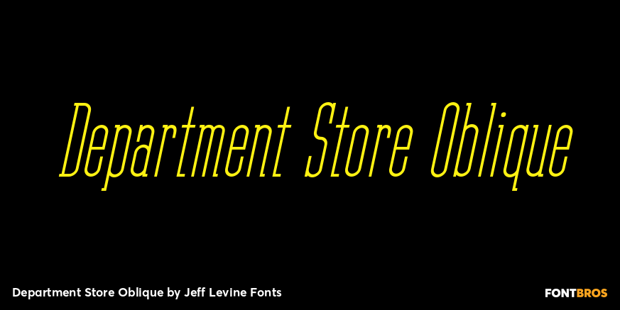 Department Store Oblique Poster