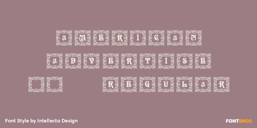 American Advertise 007 Regular Poster