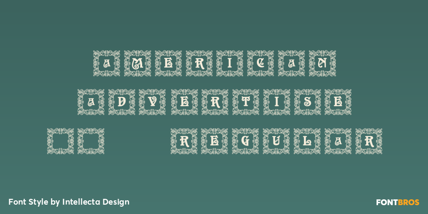 American Advertise 007 Regular Poster