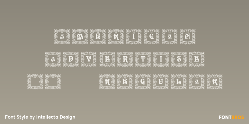 American Advertise 007 Regular Poster