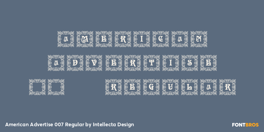 American Advertise 007 Regular Poster