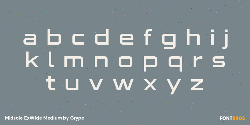 Midsole ExWide Medium Font Poster #3