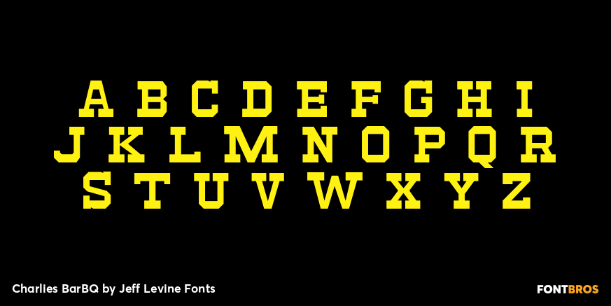 Charlies BarBQ Font Poster #2