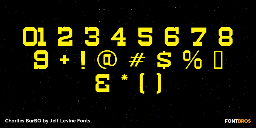 Charlies BarBQ Font Poster #4