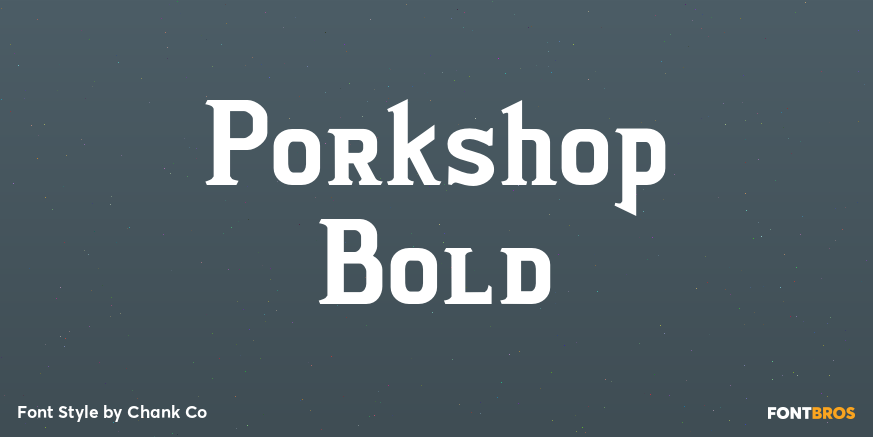 Porkshop Bold Poster