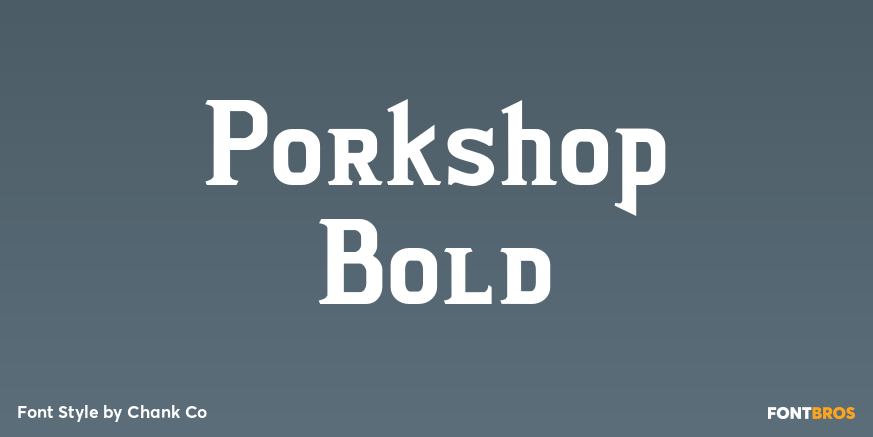 Porkshop Bold Poster