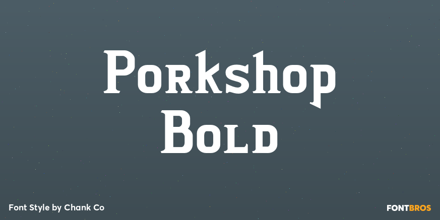 Porkshop Bold Poster