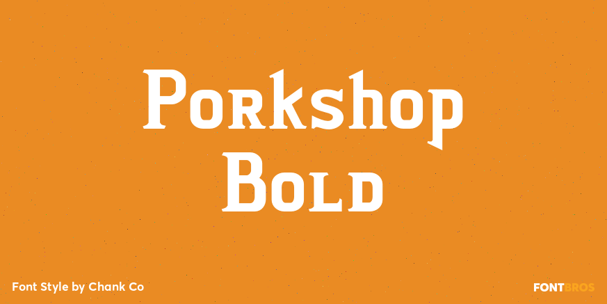 Porkshop Bold Poster
