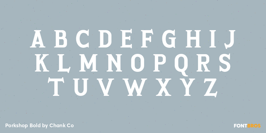 Porkshop Bold Font Poster #2