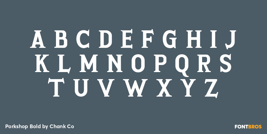 Porkshop Bold Font Poster #1
