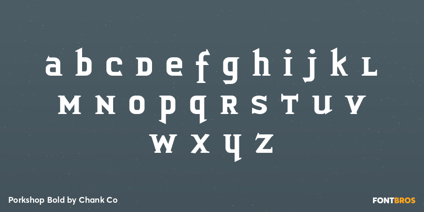 Porkshop Bold Font Poster #1