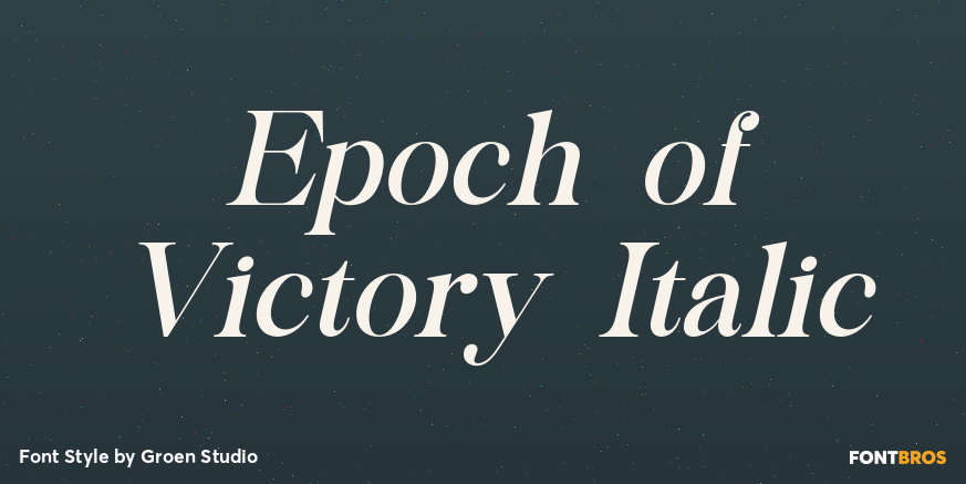 Epoch of Victory Italic Poster