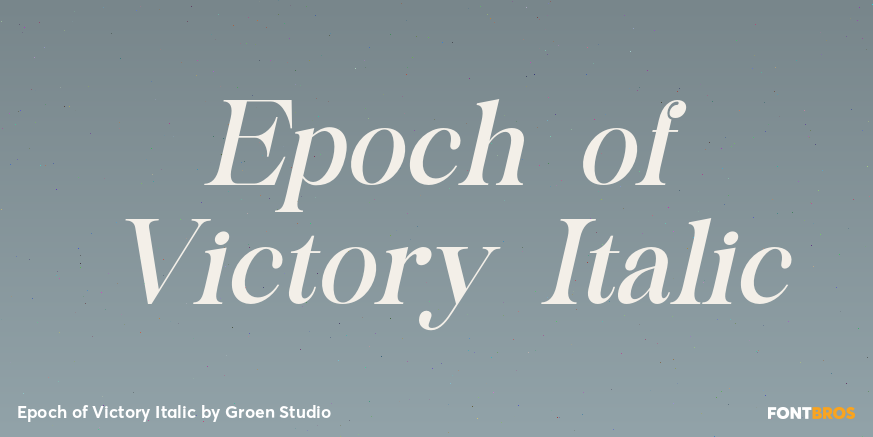 Epoch of Victory Italic Poster