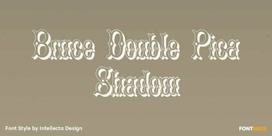 Bruce Double Pica Shadow Poster