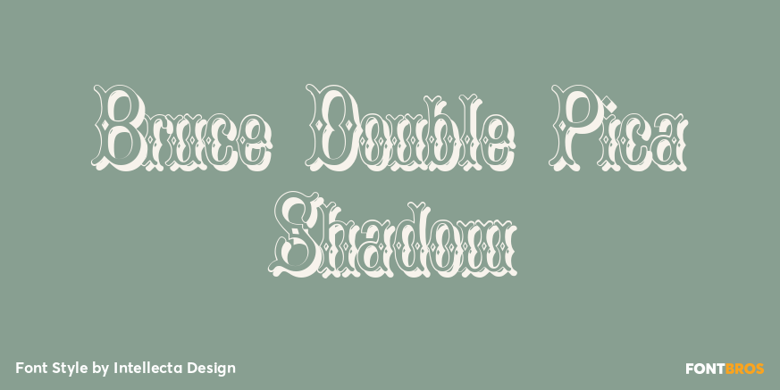 Bruce Double Pica Shadow Poster