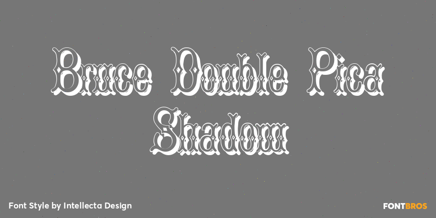 Bruce Double Pica Shadow Poster