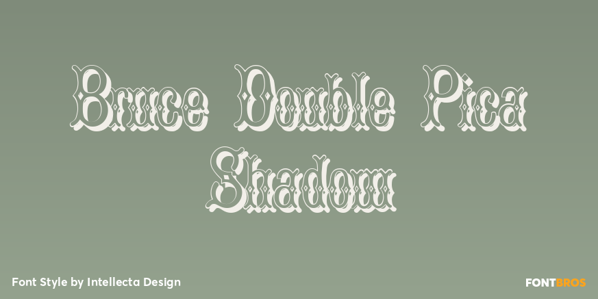 Bruce Double Pica Shadow Poster