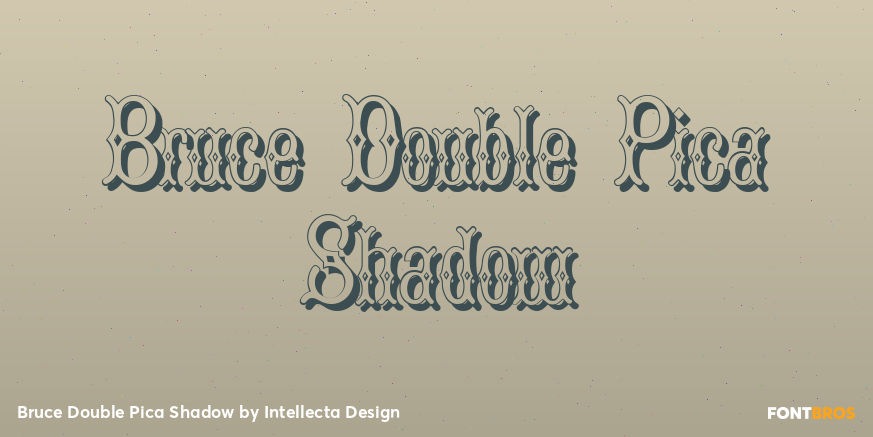 Bruce Double Pica Shadow Poster