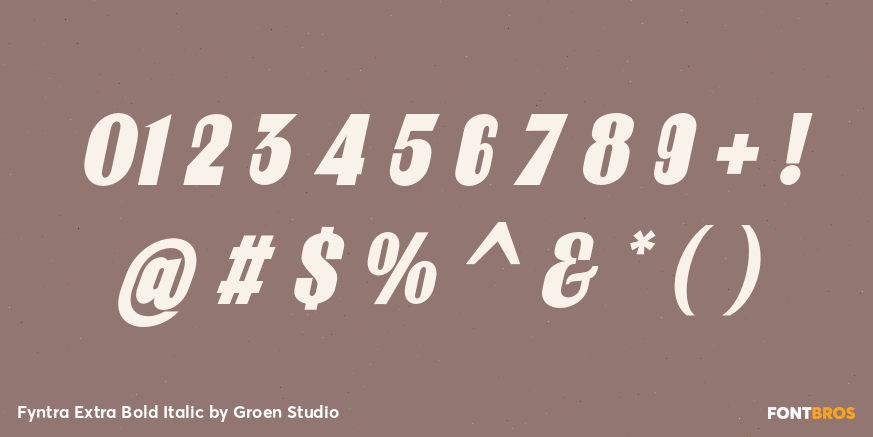 Fyntra Extra Bold Italic Font Poster #4