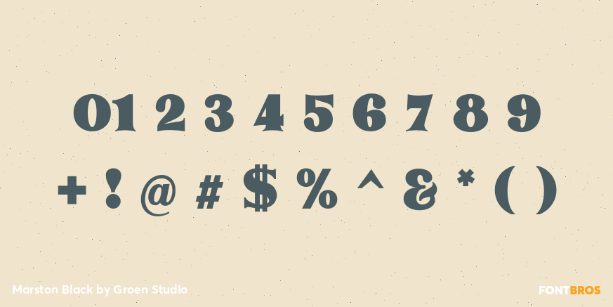 Marston Black Font Poster #4