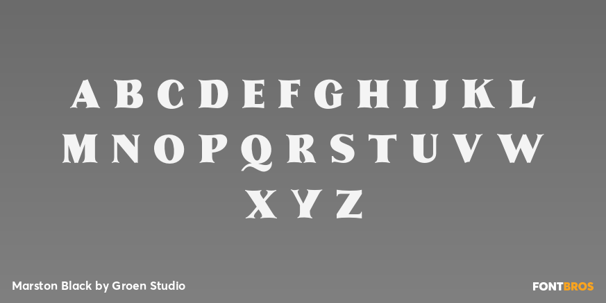 Marston Black Font Poster #2