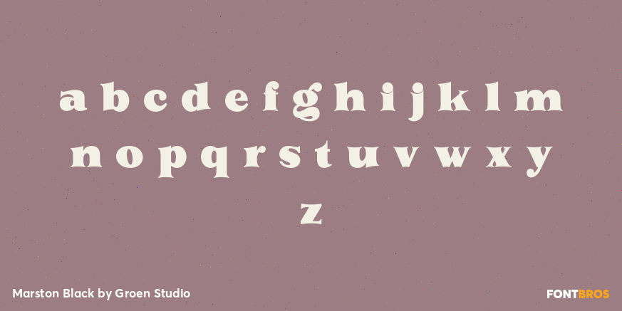 Marston Black Font Poster #3
