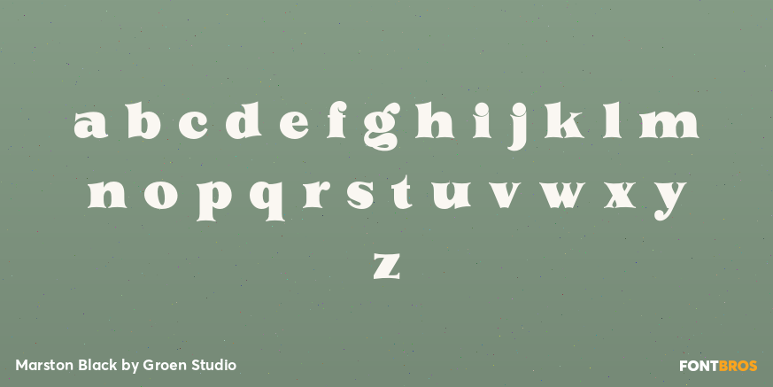 Marston Black Font Poster #3