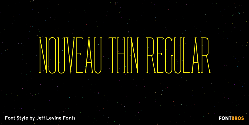 Nouveau Thin Regular Poster