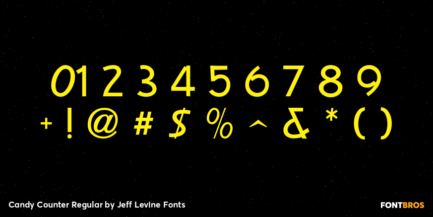 Candy Counter Regular Font Poster #1