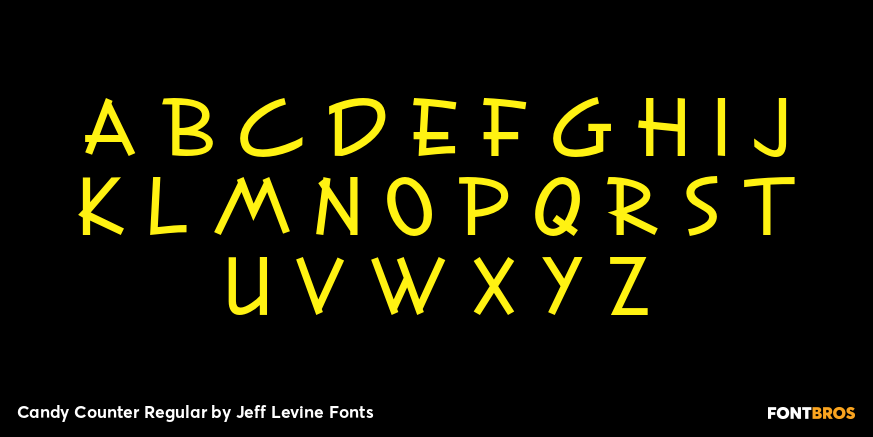 Candy Counter Regular Font Poster #2