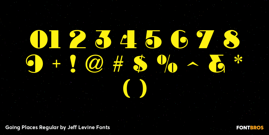 Going Places Regular Font Poster #4