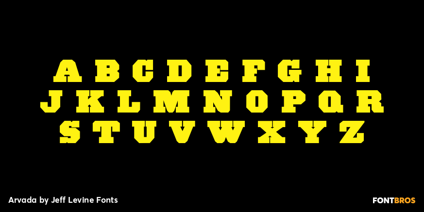 Arvada Font Poster #3