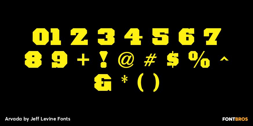 Arvada Font Poster #4