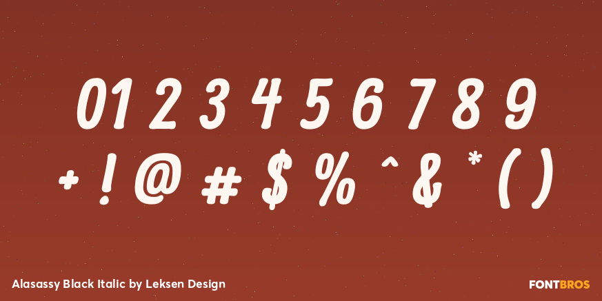 Alasassy Black Italic Font Poster #4
