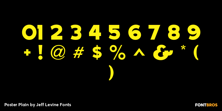 Poster Plain Font Poster #4