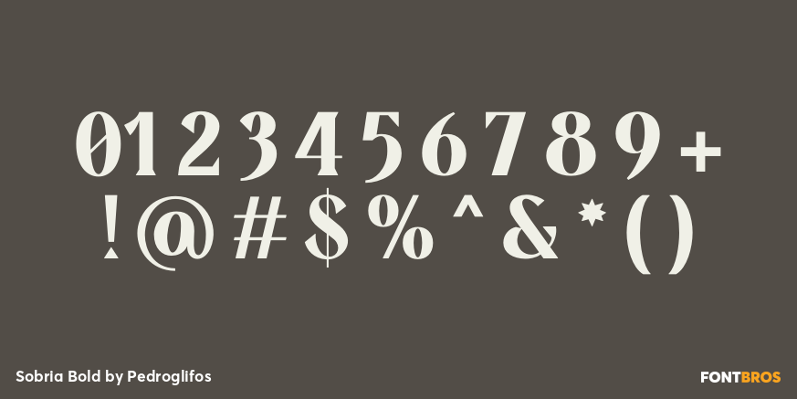 Sobria Bold Font Poster #4