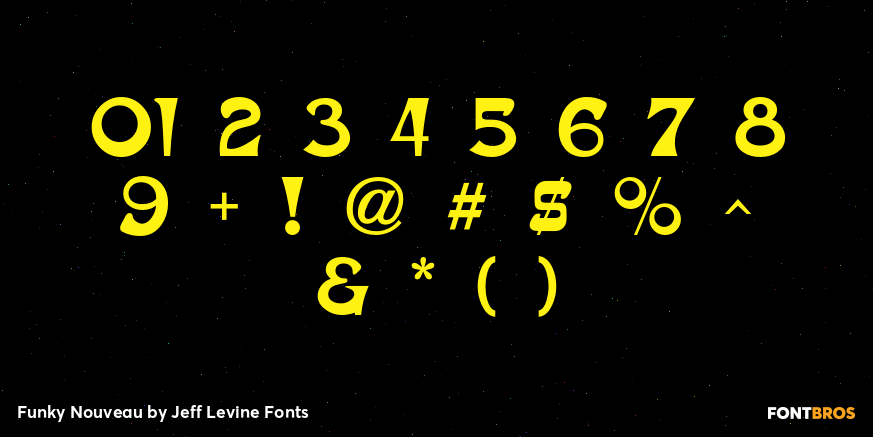 Funky Nouveau Font Poster #4